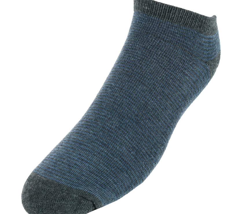 Red White & Crew Men's Striped No Show Socks (3 Pair Pack)