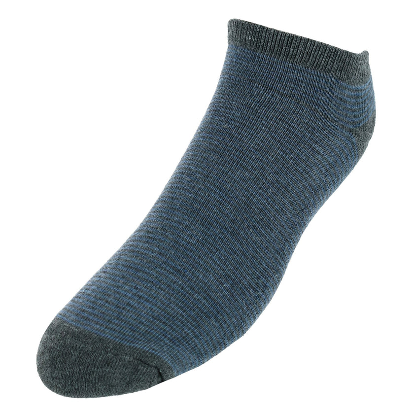 Red White & Crew Men's Striped No Show Socks (3 Pair Pack)