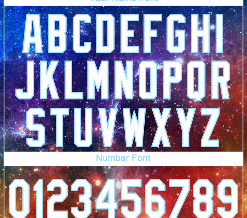 Custom Galactic White-Light Blue 3D Performance T-Shirt