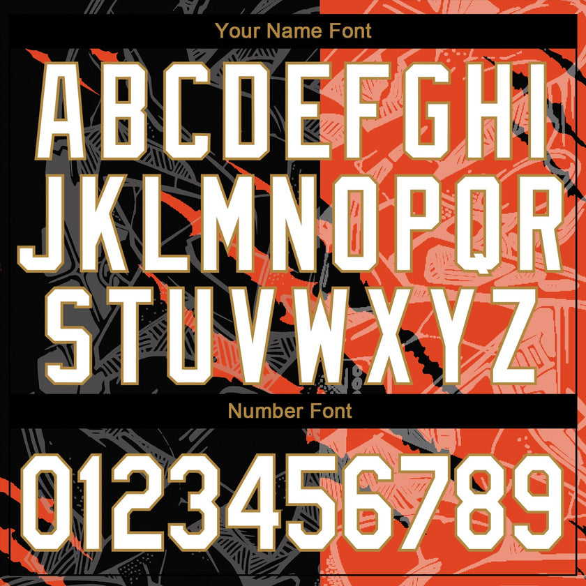 Custom Graffiti Pattern White-Old Gold 3D Performance T-Shirt