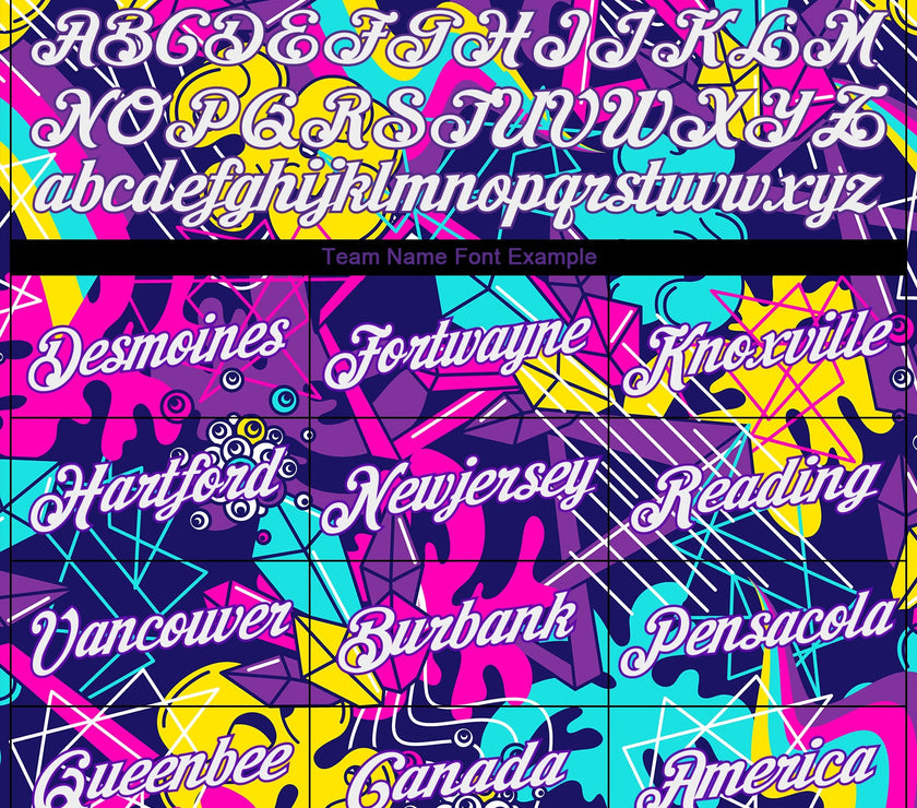 Custom Graffiti Pattern White-Purple 3D Performance T-Shirt