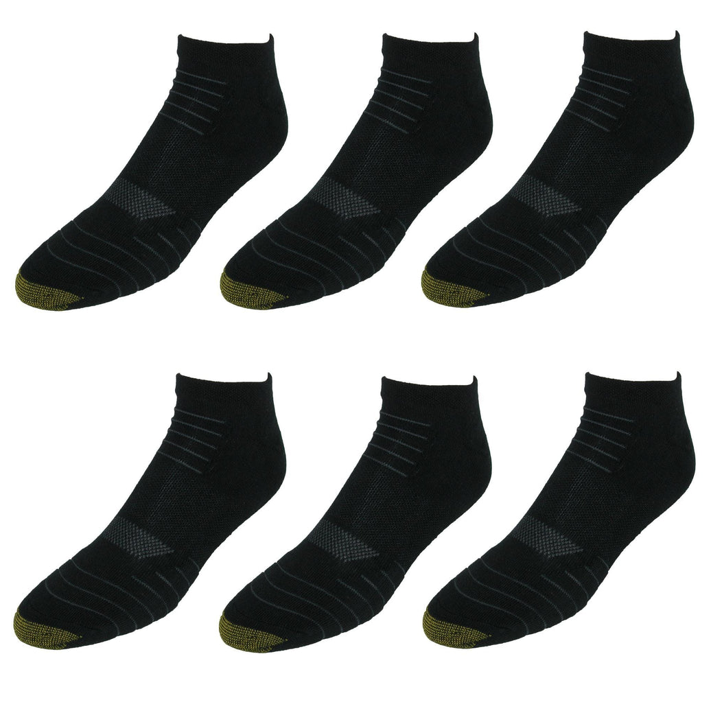 Gold Toe Men's Tech Sport No Show Socks(6 Pair Pack)