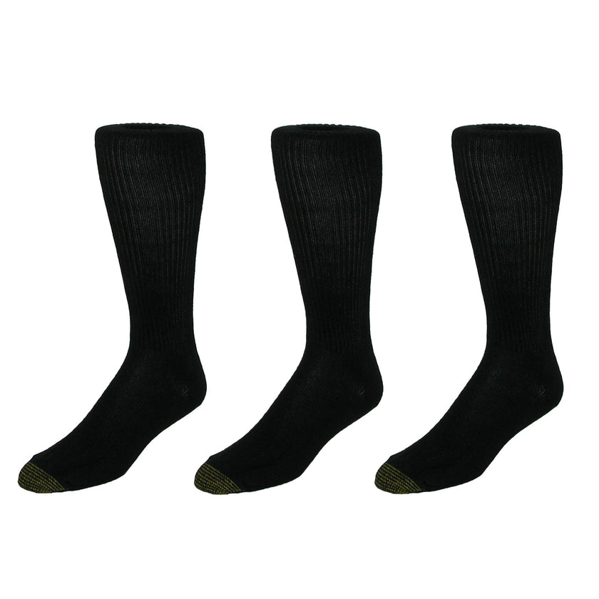 Gold Toe Men's Mid Calf Fluffies Socks (Pack of 3)