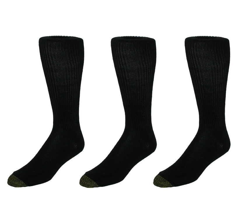 Gold Toe Men's Mid Calf Fluffies Socks (Pack of 3)
