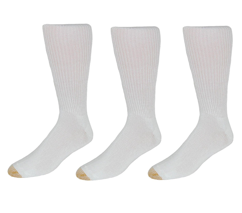 Gold Toe Men's Mid Calf Fluffies Socks (Pack of 3)