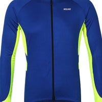 Men's Long Sleeve Cycling Jersey Winter Polyester Dark Grey