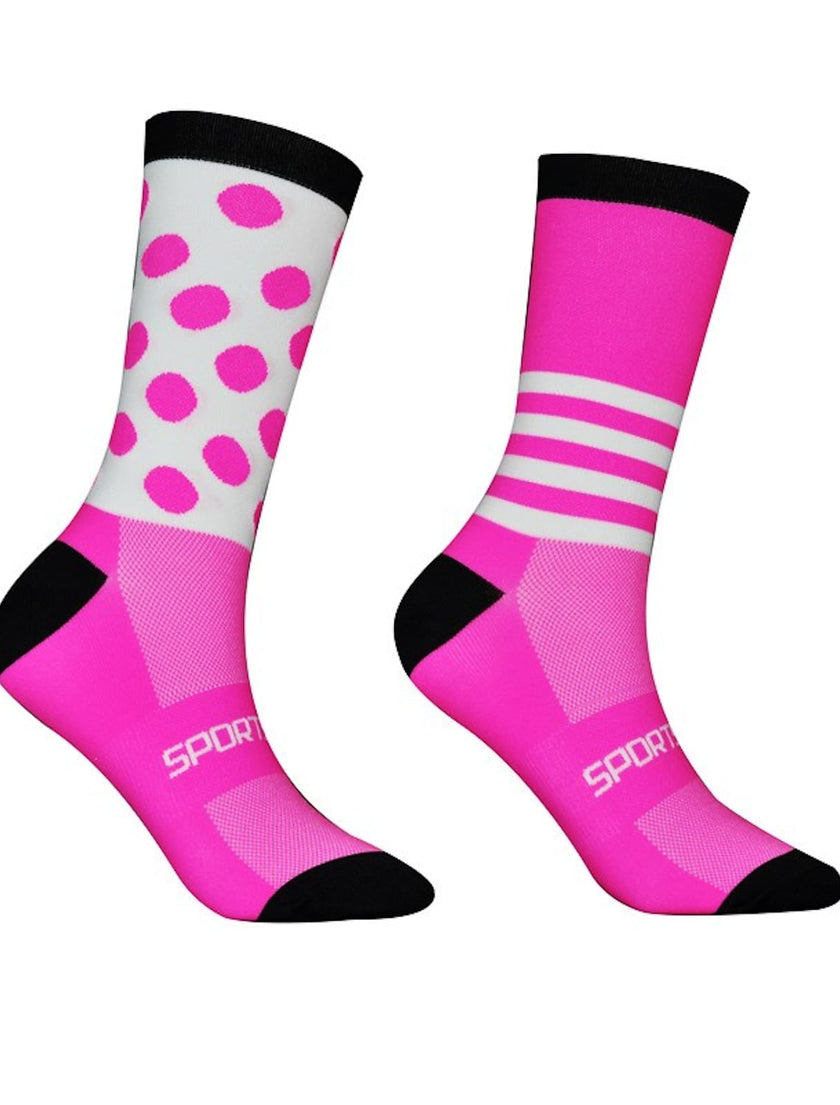 Men's Women's Athletic Sports Socks Crew Socks Cycling Socks