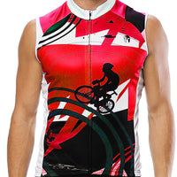 Men's Sleeveless Cycling Jersey Summer Polyester