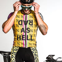 Yellow Leopard Design Professional Quick Dry Cycling Suit
