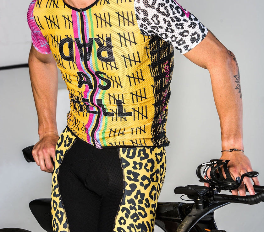 Leopard Print Cycling Jersey Set