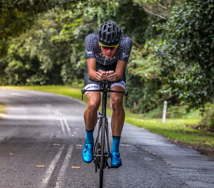 "RAD As Hell" Black and White Polka Dot Spring and Summer Cycling Jersey