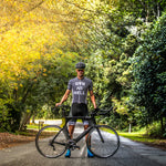 "RAD As Hell" Black and White Polka Dot Spring and Summer Cycling Jersey