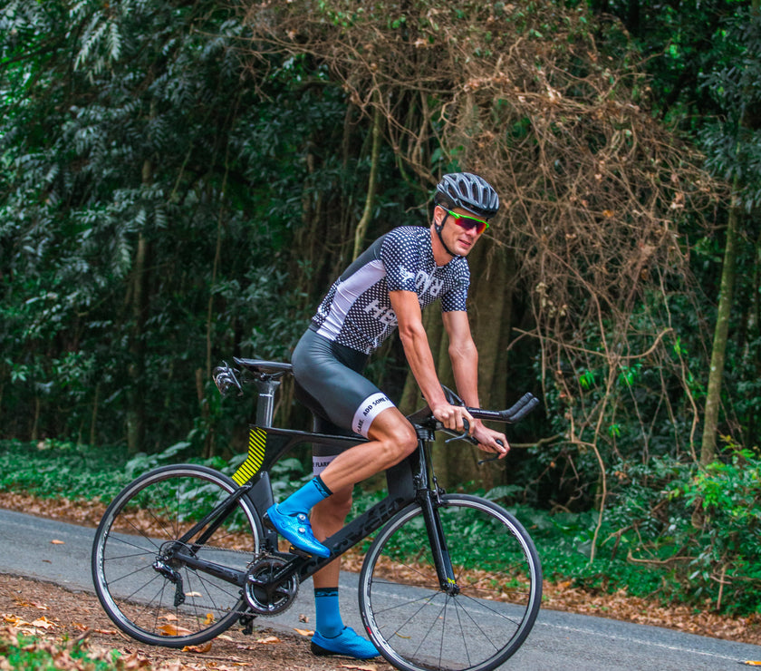 "RAD As Hell" Black and White Polka Dot Spring and Summer Cycling Jersey