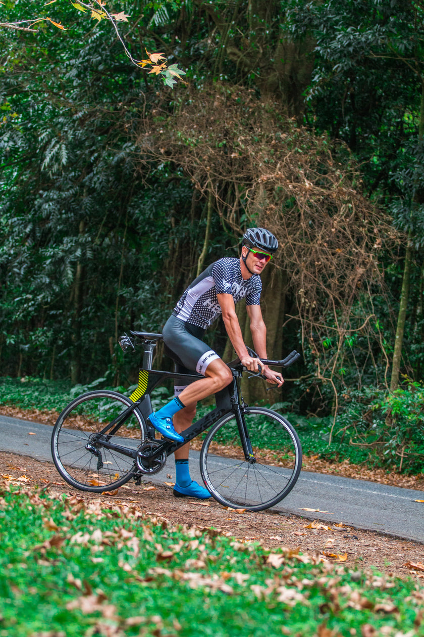 "RAD As Hell" Black and White Polka Dot Spring and Summer Cycling Jersey
