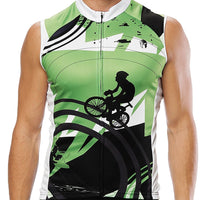Men's Sleeveless Cycling Jersey Summer Polyester