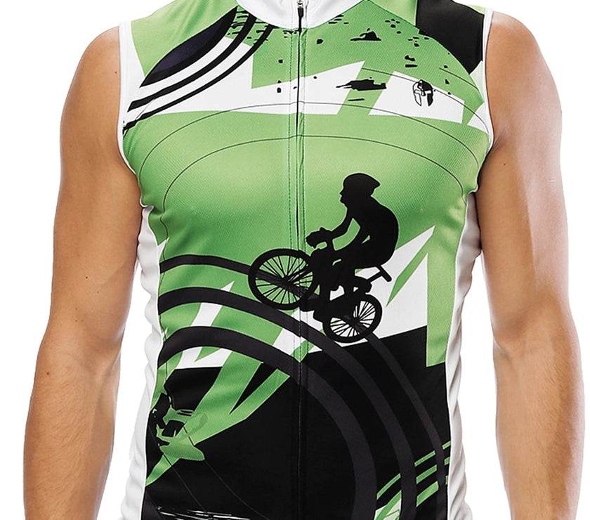 Men's Sleeveless Cycling Jersey Summer Polyester