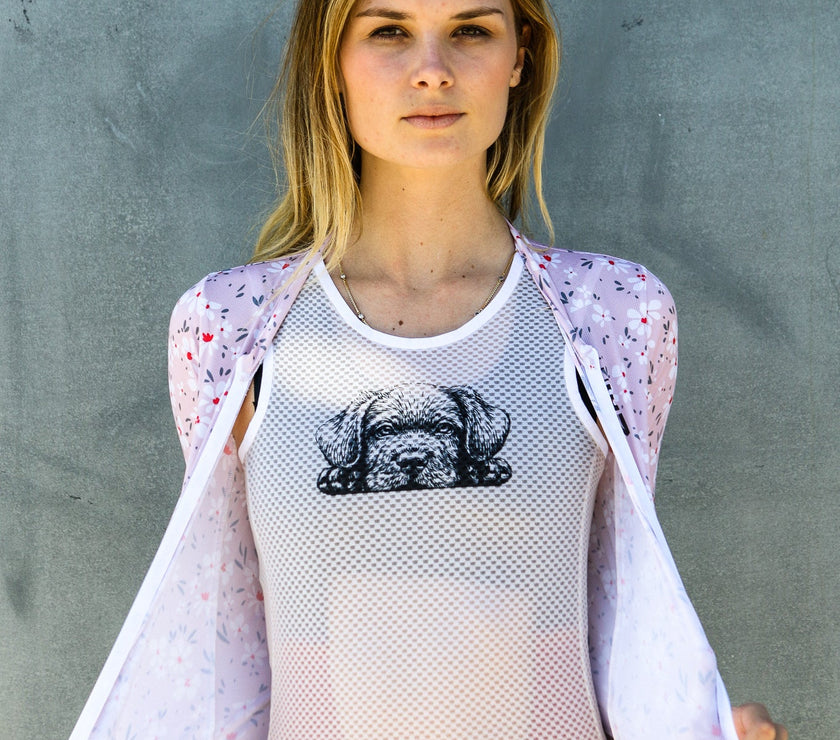 Cute Pet Puppy Breathable Mesh Quick Dry Riding Sleeveless Top