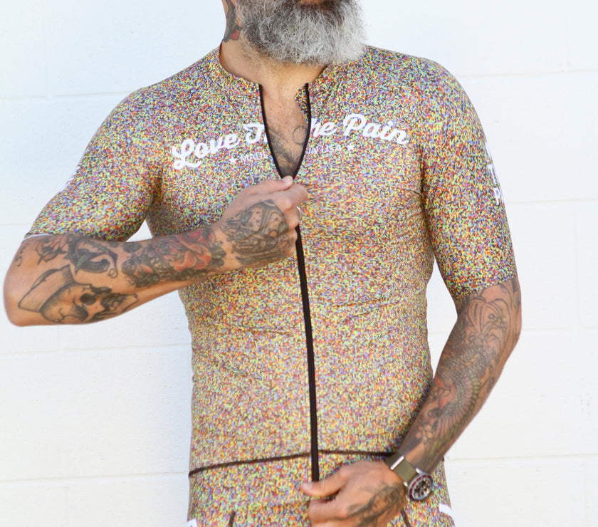 "Pixel" Colorful Mosaic Cycling Jersey Set