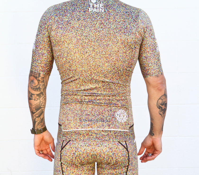 "Pixel" Colorful Mosaic Cycling Jersey Set
