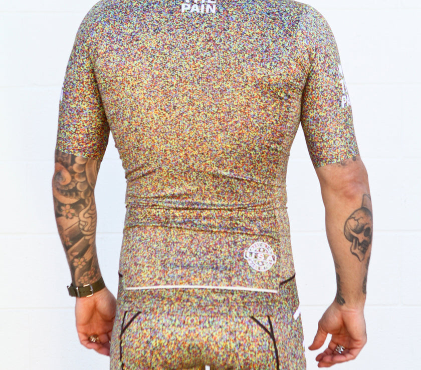 "Pixel" Colorful Mosaic Cycling Jersey Set