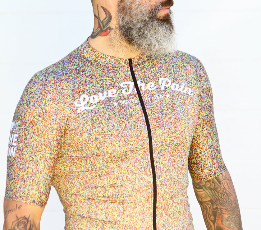 "Pixel" Colorful Mosaic Cycling Jersey Set