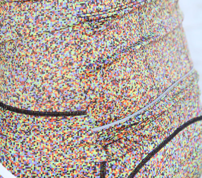 "Pixel" Colorful Mosaic Cycling Jersey Set