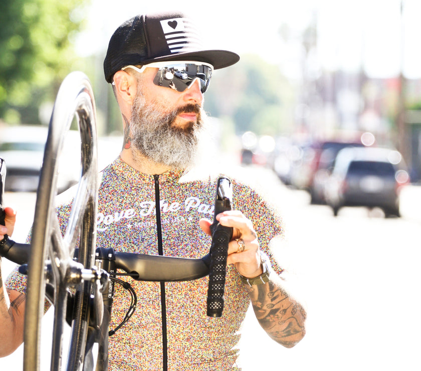 "Pixel" Colorful Mosaic Cycling Jersey Set