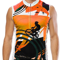 Men's Sleeveless Cycling Jersey Summer Polyester