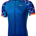Men's Short Sleeve Cycling Jersey Summer Polyester Bike Jersey