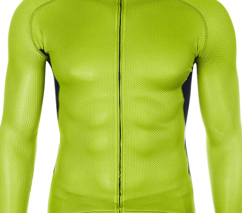 Grams Men's Long Sleeve Cycling Jersey Spandex Polyester