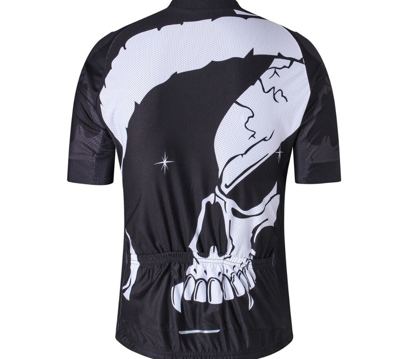 Fire Skull 3D Men Cycling Jersey Bike Bicycle Short Sleeves Jersey