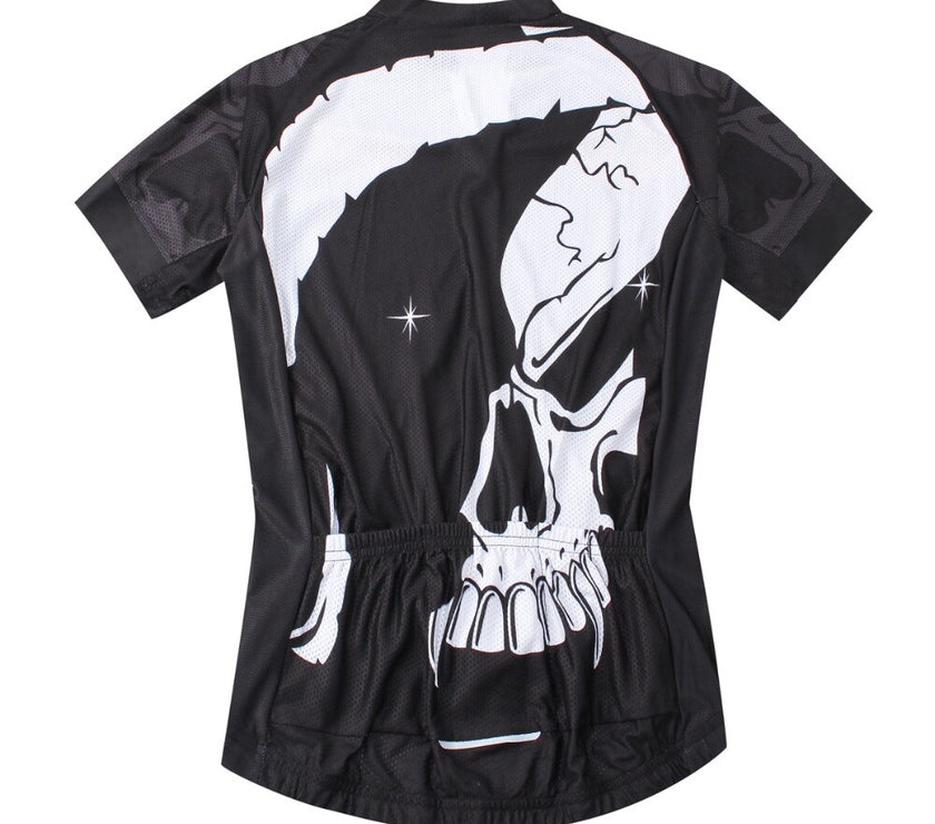 Fire Skull 3D Men Cycling Jersey Bike Bicycle Short Sleeves Jersey