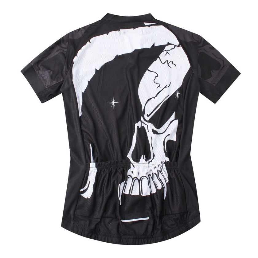 Fire Skull 3D Men Cycling Jersey Bike Bicycle Short Sleeves Jersey