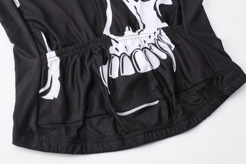 Fire Skull 3D Men Cycling Jersey Bike Bicycle Short Sleeves Jersey