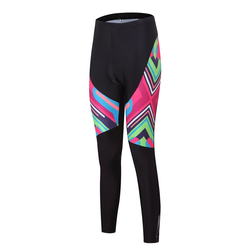 Women's Quick Dry Black Cycling Pants Lycra Bicycle Long Trousers