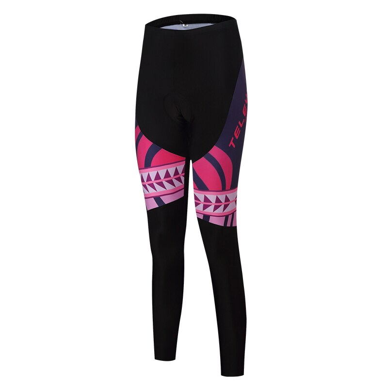 Women's Quick Dry Black Cycling Pants Lycra Bicycle Long Trousers