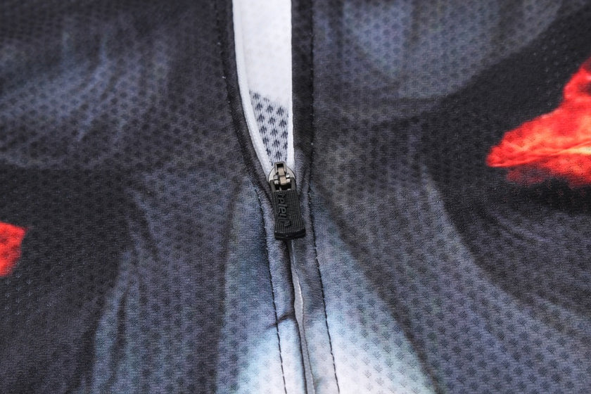 Fire Skull 3D Men Cycling Jersey Bike Bicycle Short Sleeves Jersey