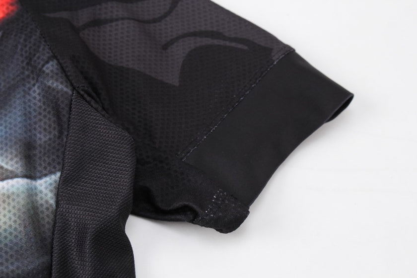 Fire Skull 3D Men Cycling Jersey Bike Bicycle Short Sleeves Jersey