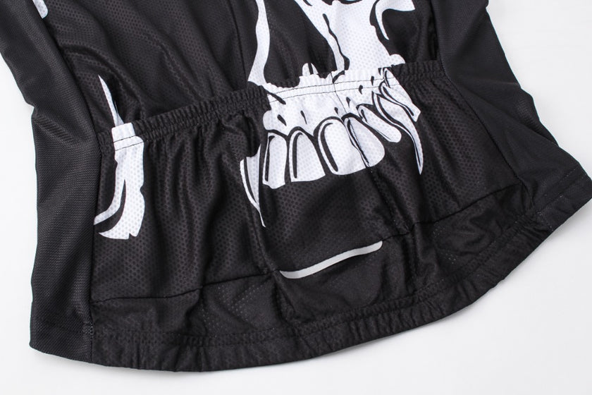 Fire Skull 3D Men Cycling Jersey Bike Bicycle Short Sleeves Jersey