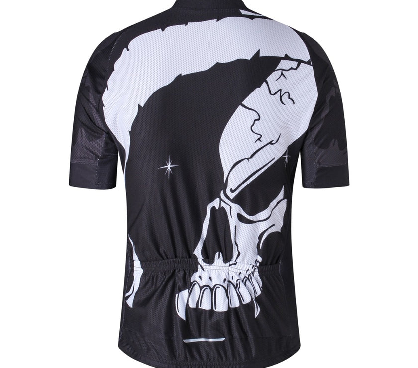 Fire Skull 3D Men Cycling Jersey Bike Bicycle Short Sleeves Jersey
