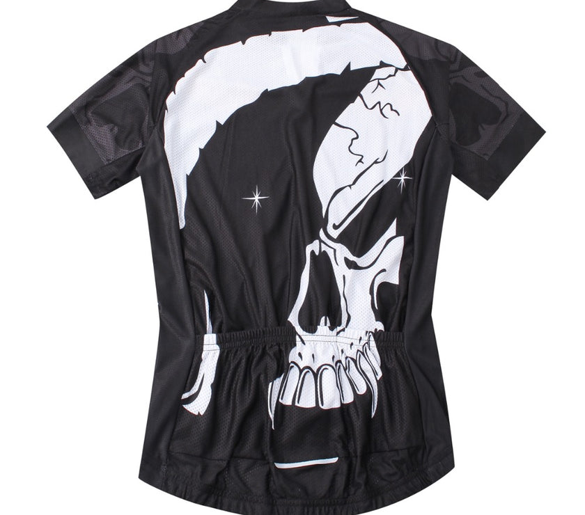 Fire Skull 3D Men Cycling Jersey Bike Bicycle Short Sleeves Jersey