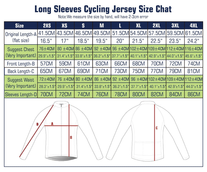 KEMALOCE Autumn Pro Long Sleeve Cycling Jersey Skull