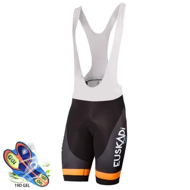 Cycling Clothing New Team EUSKADI Orange Cycling Jersey Bibs Shorts Suit