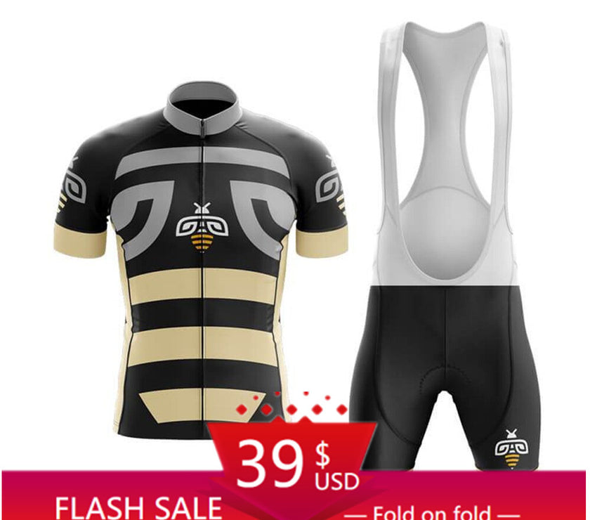 Bee Cycling Clothing Short Sleeve Retro