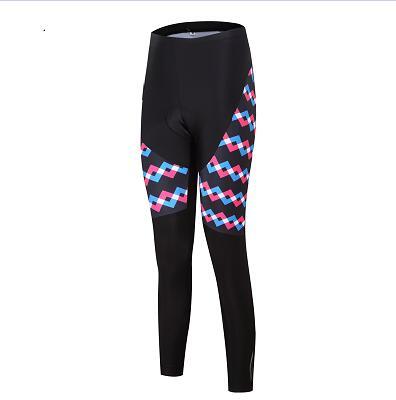 Women's Quick Dry Black Cycling Pants Lycra Bicycle Long Trousers