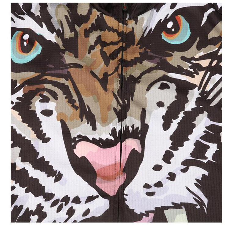 Xintown 3D Tiger Roar Men&#39;s Cycling Jersey Pro Team Sports