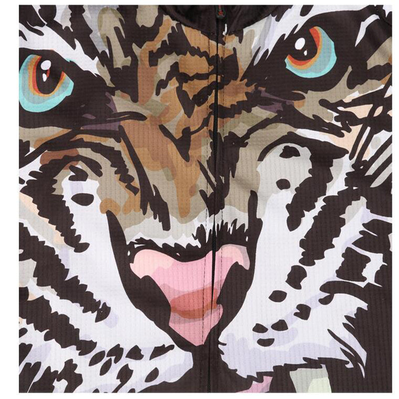 Xintown 3D Tiger Roar Men&#39;s Cycling Jersey Pro Team Sports