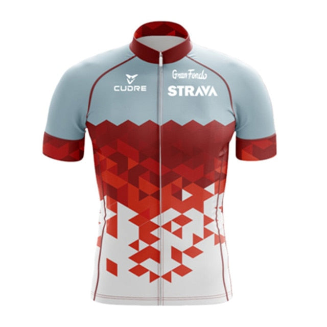 Strava Cycling Jerseys Summer MTB Anti-UV Men Bicycle Jersey Team Bike Jerseys