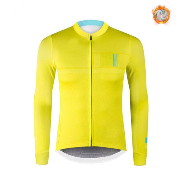Spain Winter Thermal Fleece Jacket Cycling Jersey Long Sleeve