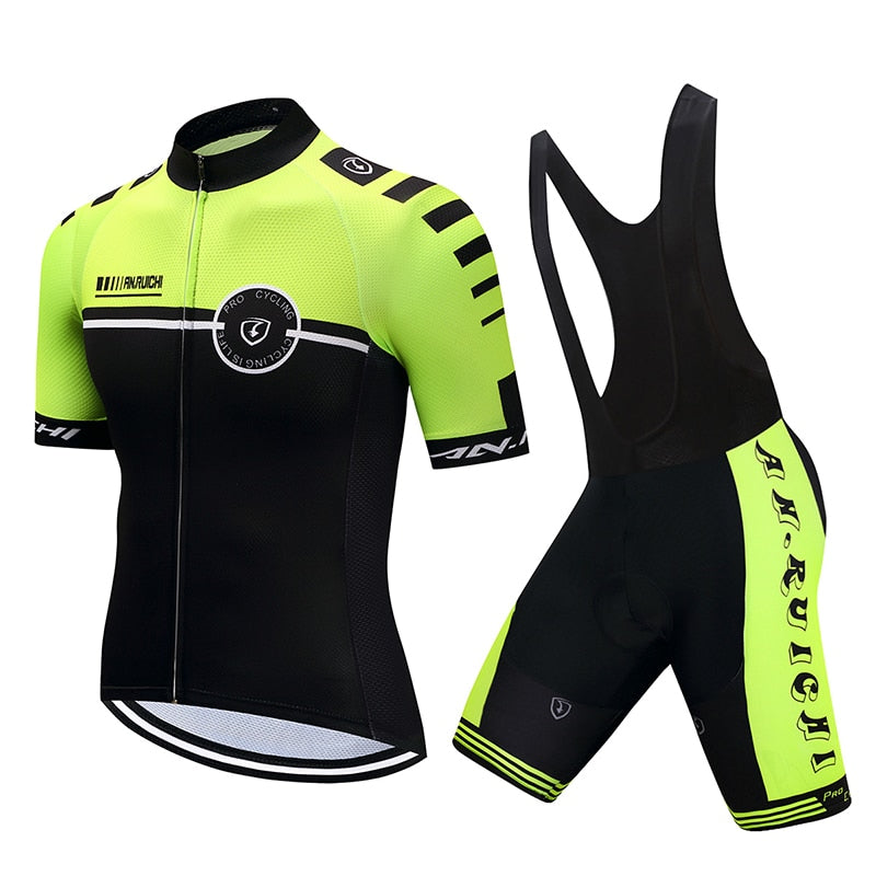 Men Short Bicycle Cycling Sets Quick Dry Bright